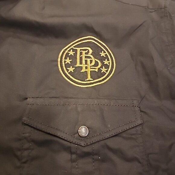 NWT Blac Lapel Premium Mens Pearl Snap Black Shirt 4X Cotton Pocket Short Sleeve - Picture 2 of 9